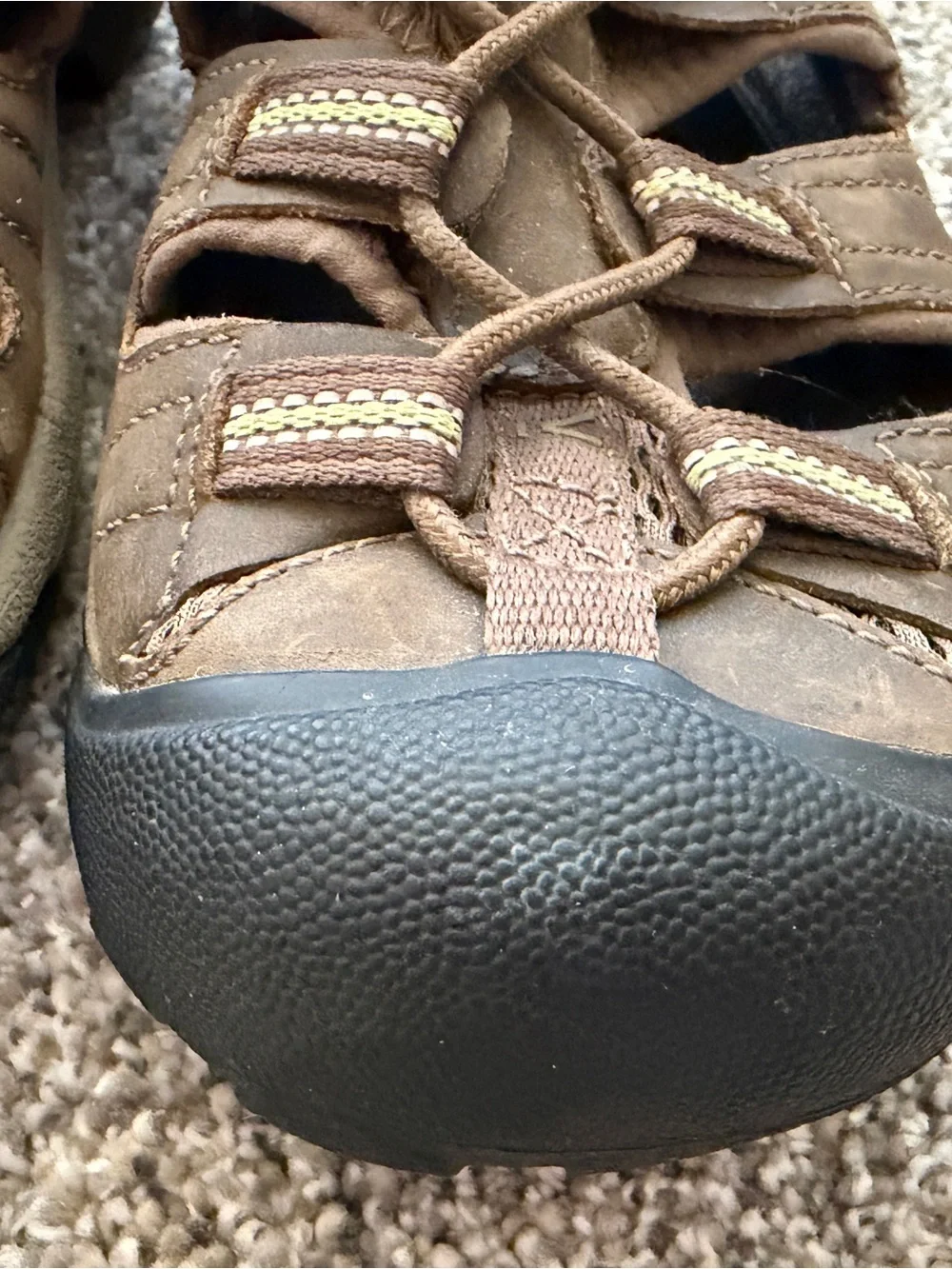 Keen Arroyo ll Sandals Men’s Brown With Lime Green Vented Hiking/Water Sports